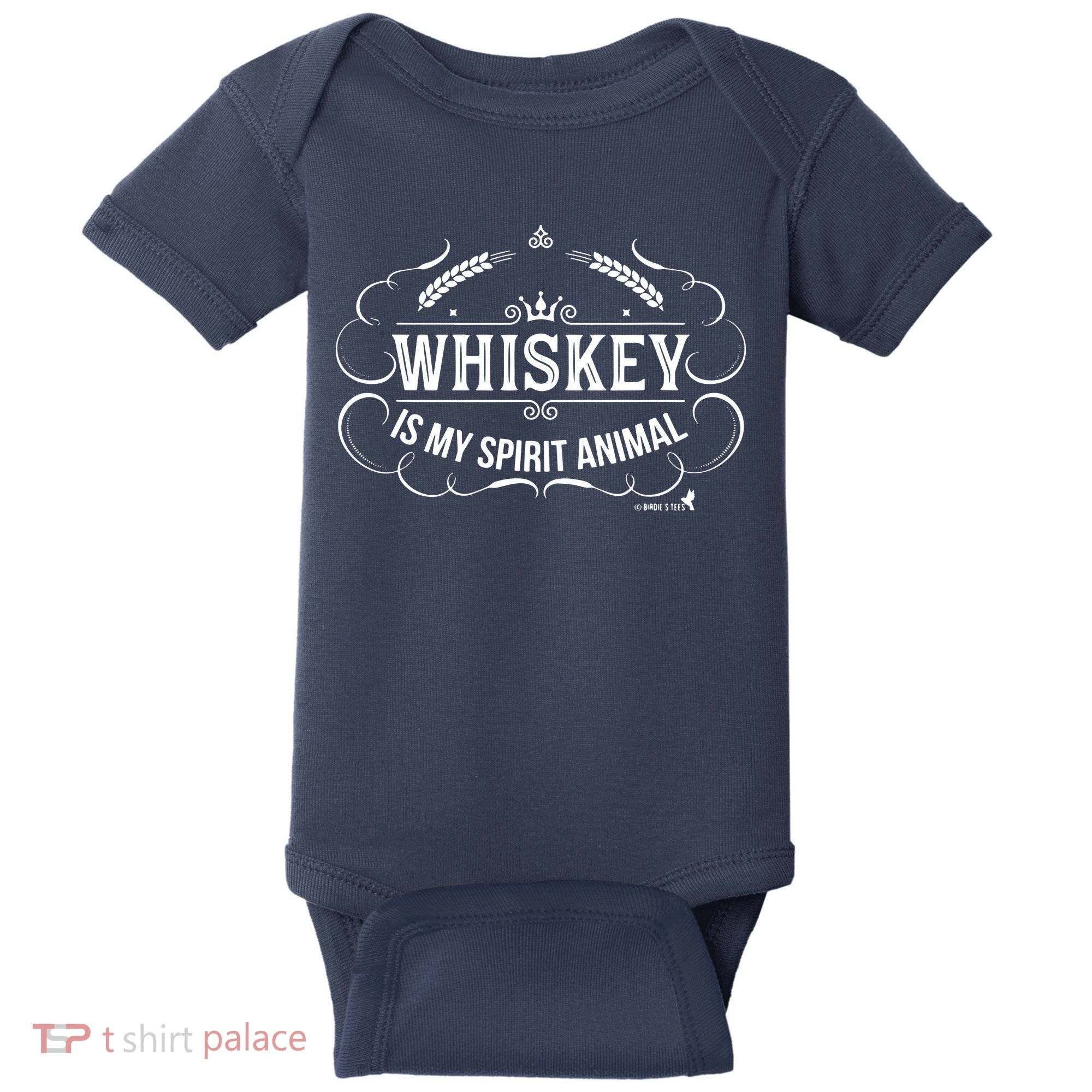 Whiskey Is My Spirit Animal Baby Bodysuit