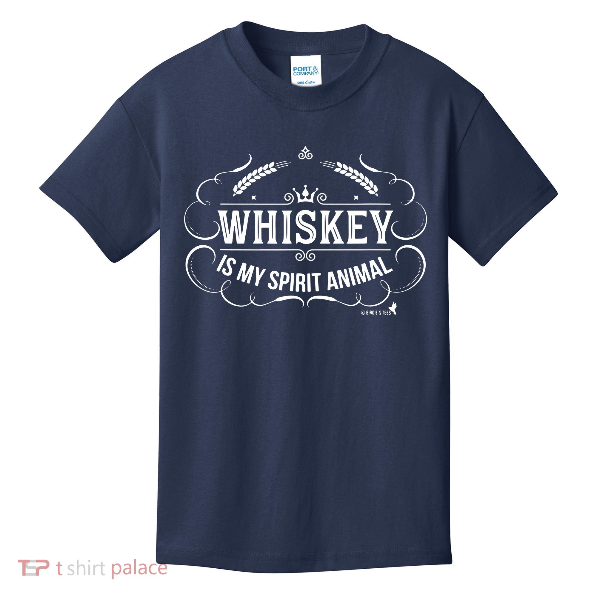 Whiskey Is My Spirit Animal Kids T-Shirt