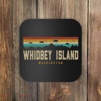 Whidbey Island Mountains Washington Hiking Outdoors Retro Coaster thumb 0