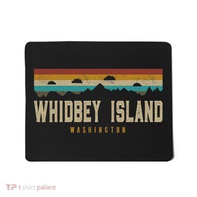 Whidbey Island Mountains Washington Hiking Outdoors Retro Mousepad