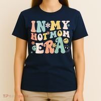 Women In My Hot Mom Era Lover Groovy Retro Mom MotherS Day T-Shirt thumb 4