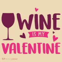 Wine Is My Valentine Funny Holiday Tote Bag thumb 4