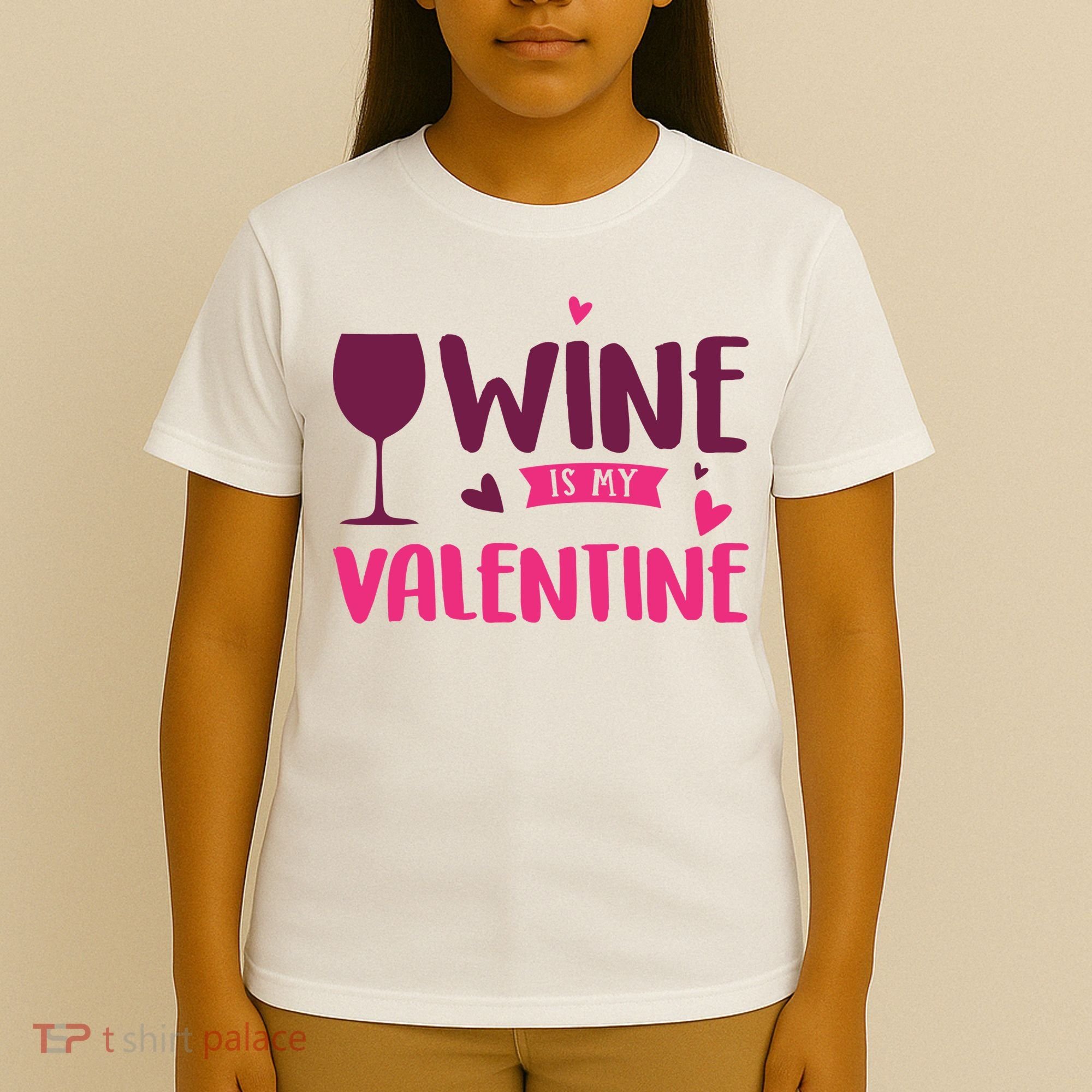 Wine Is My Valentine Funny Holiday T-Shirt