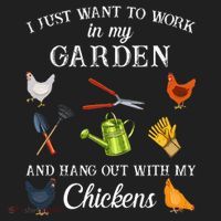 Work In My Garden Hangout With My Chickens Funny Gardening Beanie thumb 2