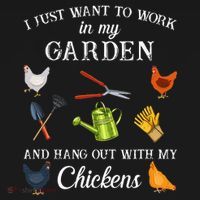 Work In My Garden Hangout With My Chickens Funny Gardening Women's Tank Top thumb 5