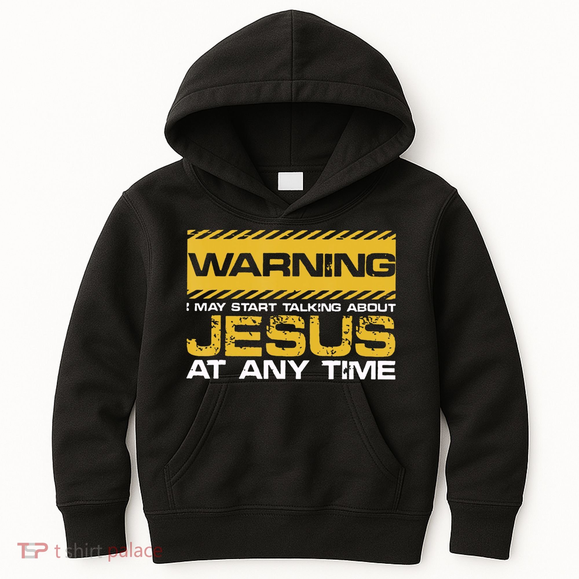 Warning I May Start Talking About Jesus Christian Jesus Kids Hoodie