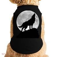 Wolf In Moon Light Cool Full Dog Pup Howling Tee Doggie Tank thumb 0