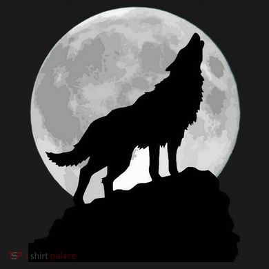 Wolf In Moon Light Cool Full Dog Pup Howling Tee Visor