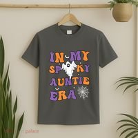 Women In My Spooky Aunt Era Funny Groovy Halloween Gift T-Shirt thumb 2