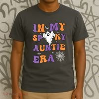 Women In My Spooky Aunt Era Funny Groovy Halloween Gift T-Shirt thumb 3