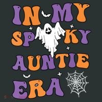 Women In My Spooky Aunt Era Funny Groovy Halloween Gift T-Shirt thumb 7