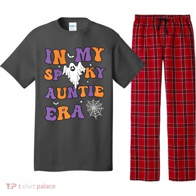 Women In My Spooky Aunt Era Funny Groovy Halloween Gift Pajama Set