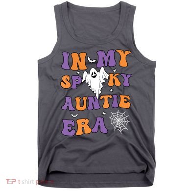 Women In My Spooky Aunt Era Funny Groovy Halloween Gift Tank Top