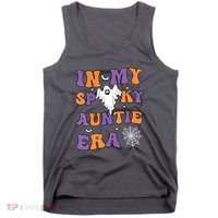 Women In My Spooky Aunt Era Funny Groovy Halloween Gift Tank Top thumb 0