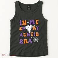 Women In My Spooky Aunt Era Funny Groovy Halloween Gift Tank Top thumb 2