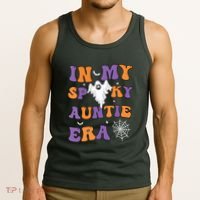Women In My Spooky Aunt Era Funny Groovy Halloween Gift Tank Top thumb 3