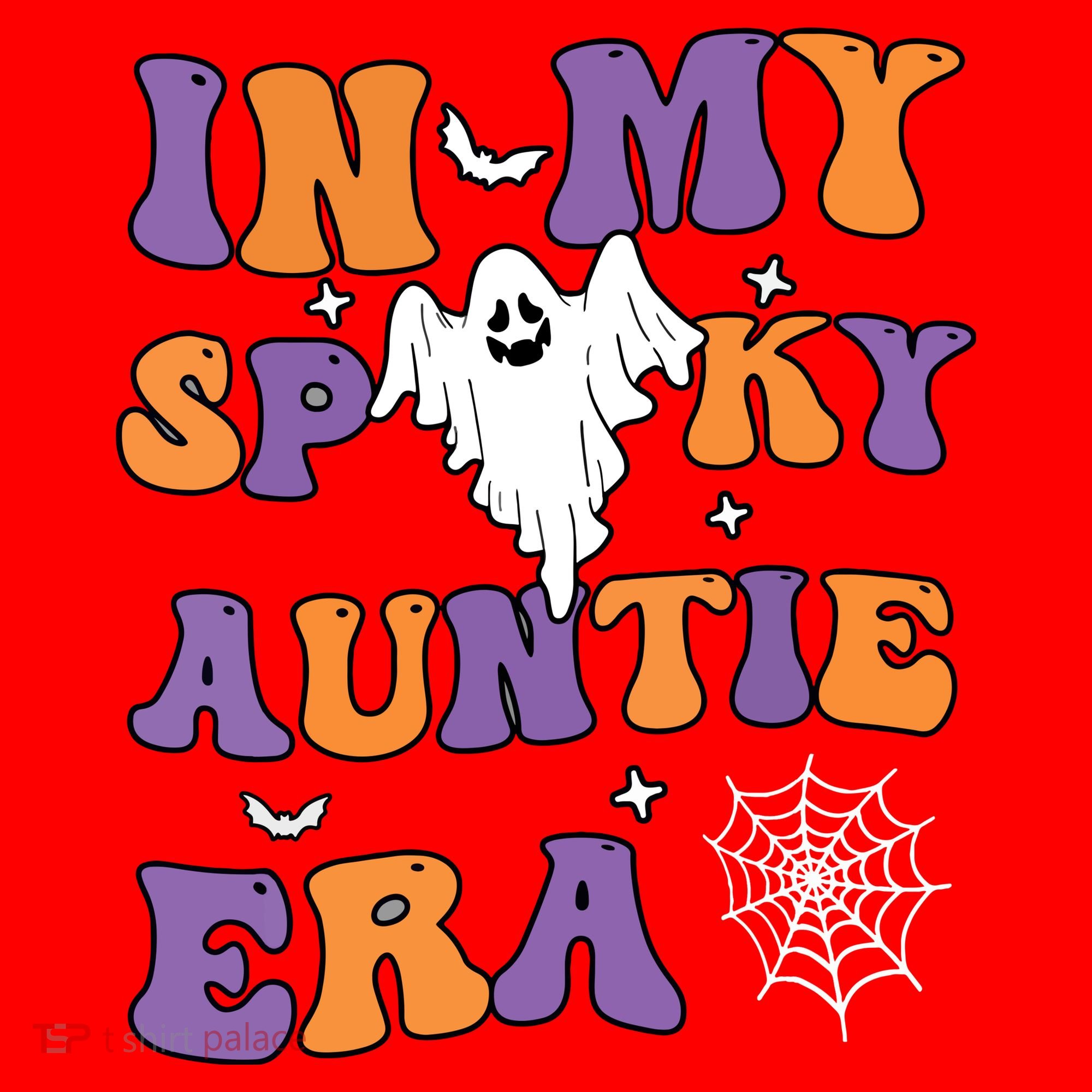 Women In My Spooky Aunt Era Funny Groovy Halloween Gift Santa Hat