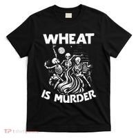 Wheat Is Murder Celiac Disease Awareness Month Gluten Free T-Shirt thumb 0
