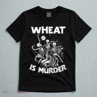 Wheat Is Murder Celiac Disease Awareness Month Gluten Free T-Shirt thumb 5