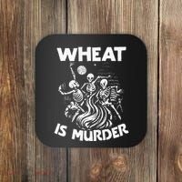 Wheat Is Murder Celiac Disease Awareness Month Gluten Free Coaster thumb 0