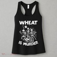 Wheat Is Murder Celiac Disease Awareness Month Gluten Free Women's Tank Top thumb 3