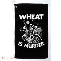 Wheat Is Murder Celiac Disease Awareness Month Gluten Free Golf Towel thumb 0