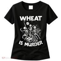 Wheat Is Murder Celiac Disease Awareness Month Gluten Free Women's T-Shirt thumb 0