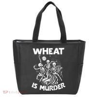 Wheat Is Murder Celiac Disease Awareness Month Gluten Free Tote Bag thumb 0