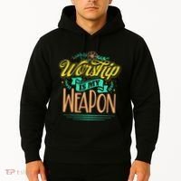 Worship Is My Weapon Christian Hoodie thumb 2