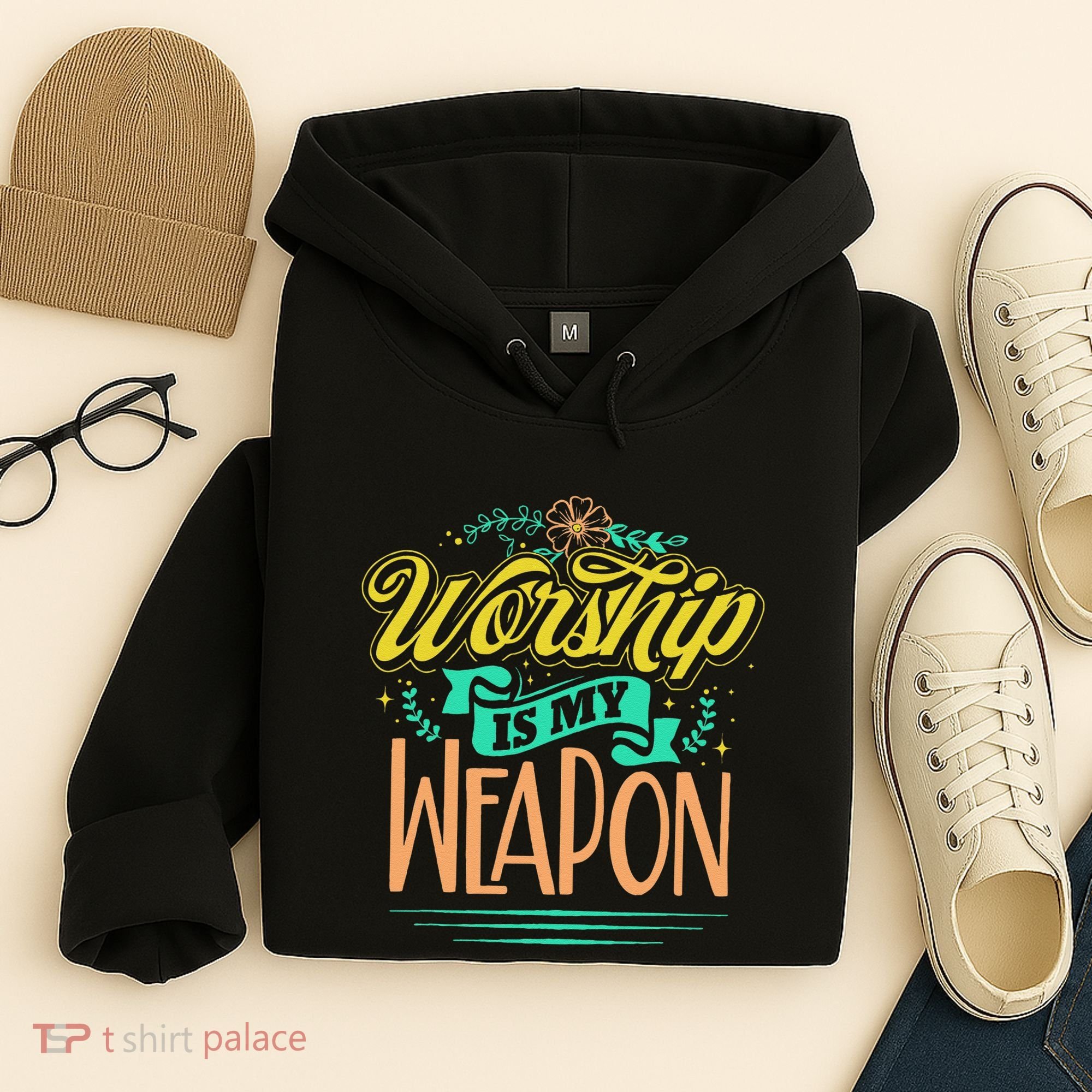 Worship Is My Weapon Christian Hoodie