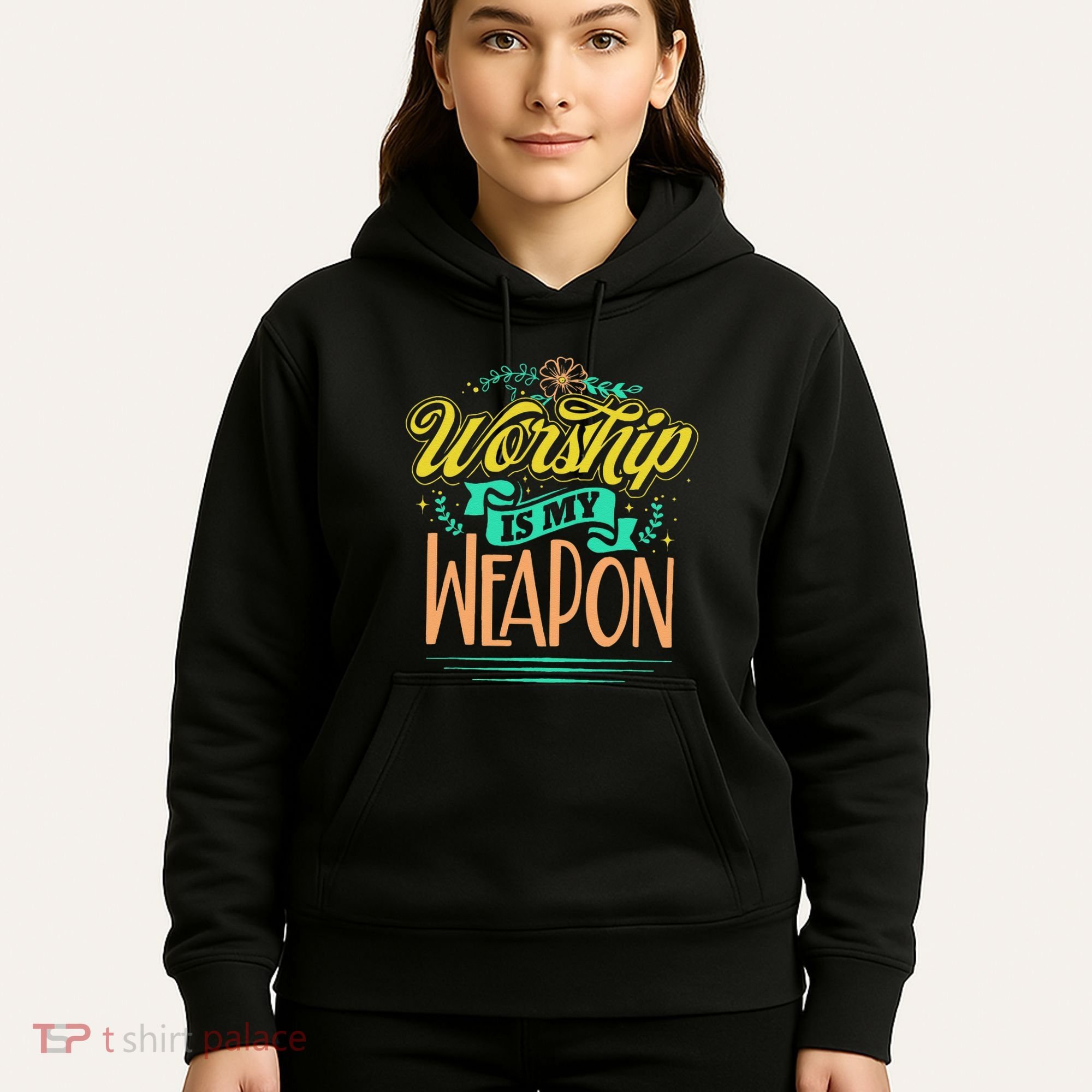 Worship Is My Weapon Christian Hoodie