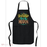 Worship Is My Weapon Christian Apron thumb 0