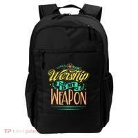 Worship Is My Weapon Christian Backpack thumb 0