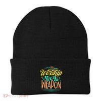 Worship Is My Weapon Christian Beanie thumb 0