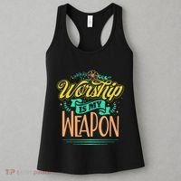 Worship Is My Weapon Christian Women's Tank Top thumb 3