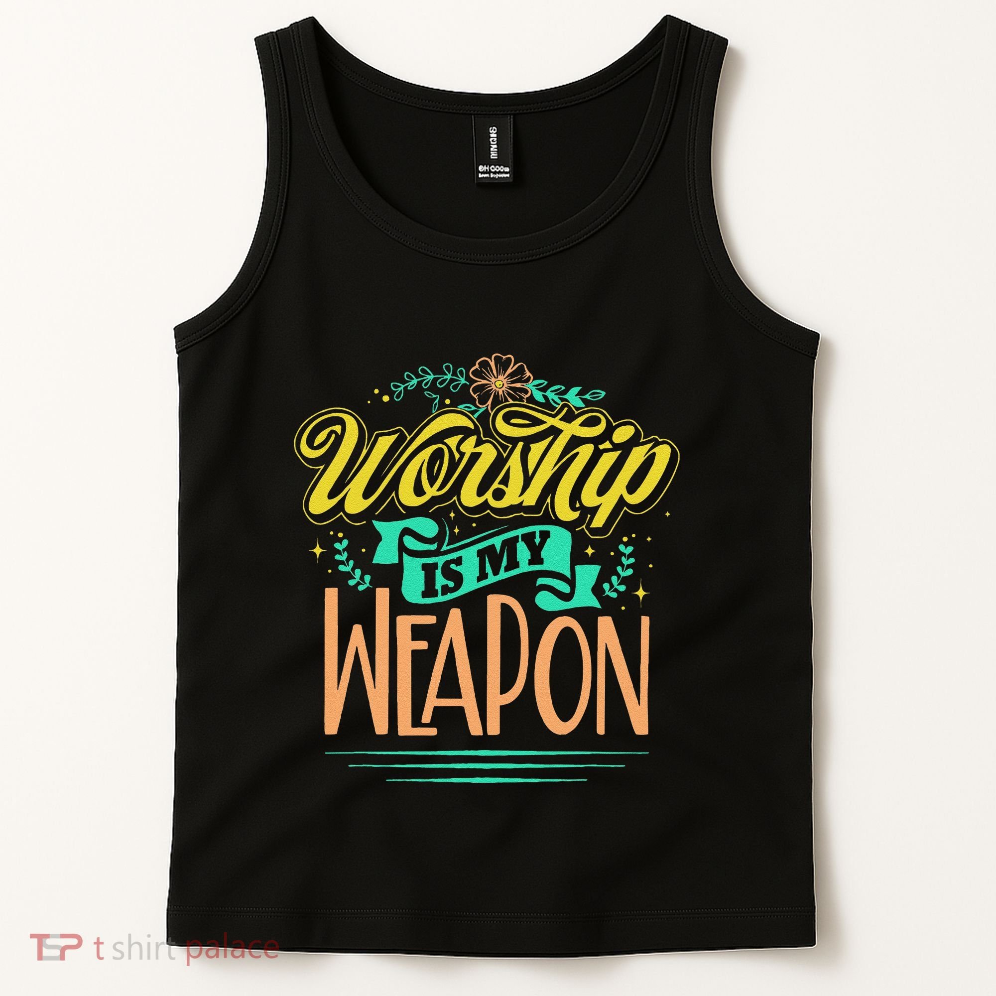 Worship Is My Weapon Christian Tank Top
