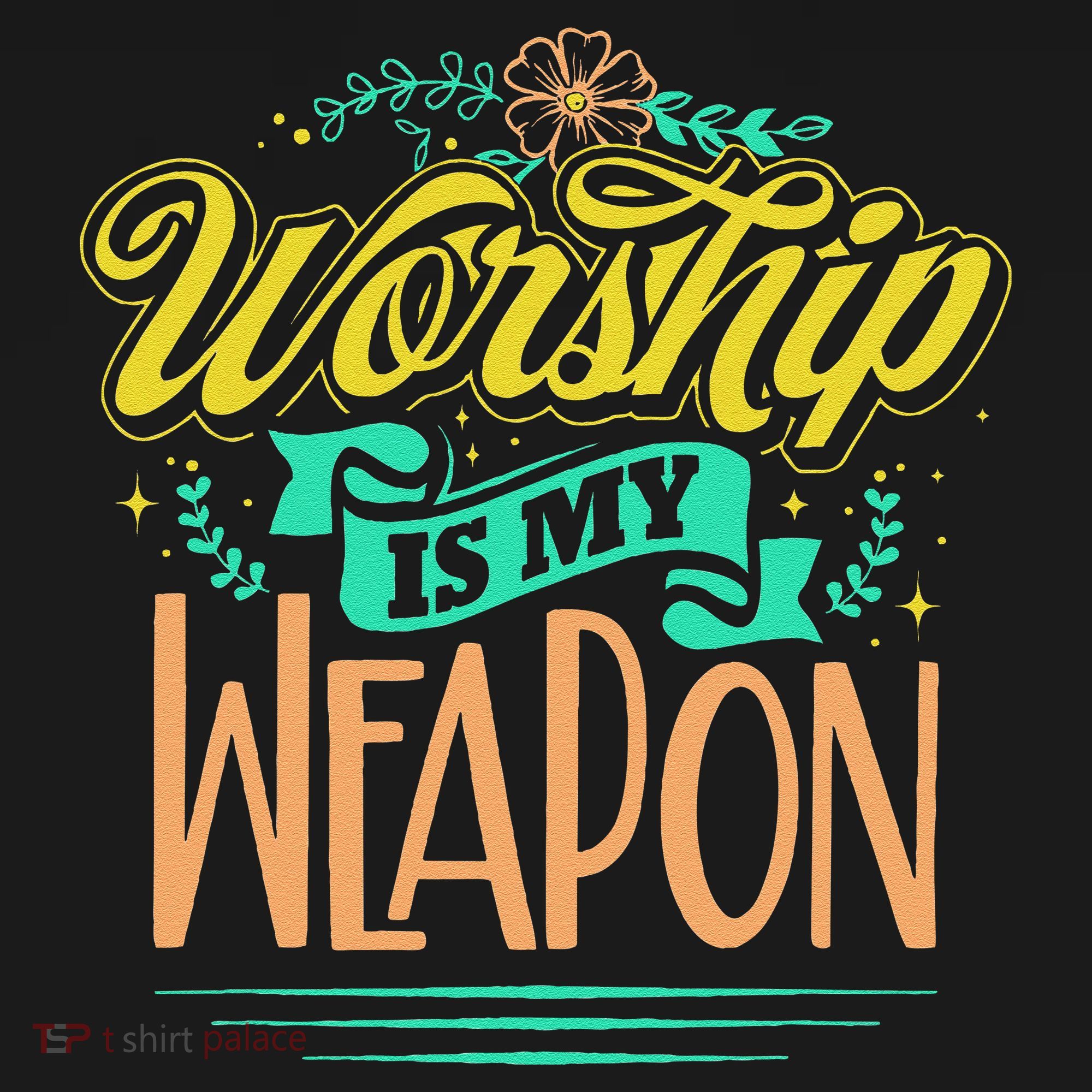 Worship Is My Weapon Christian Kids T-Shirt