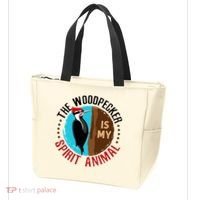 Woodpecker Is My Spirit Animal Bird Watcher Nerd Birder Tote Bag thumb 3