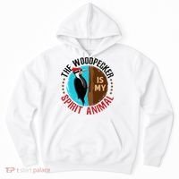 Woodpecker Is My Spirit Animal Bird Watcher Nerd Birder Hoodie thumb 0