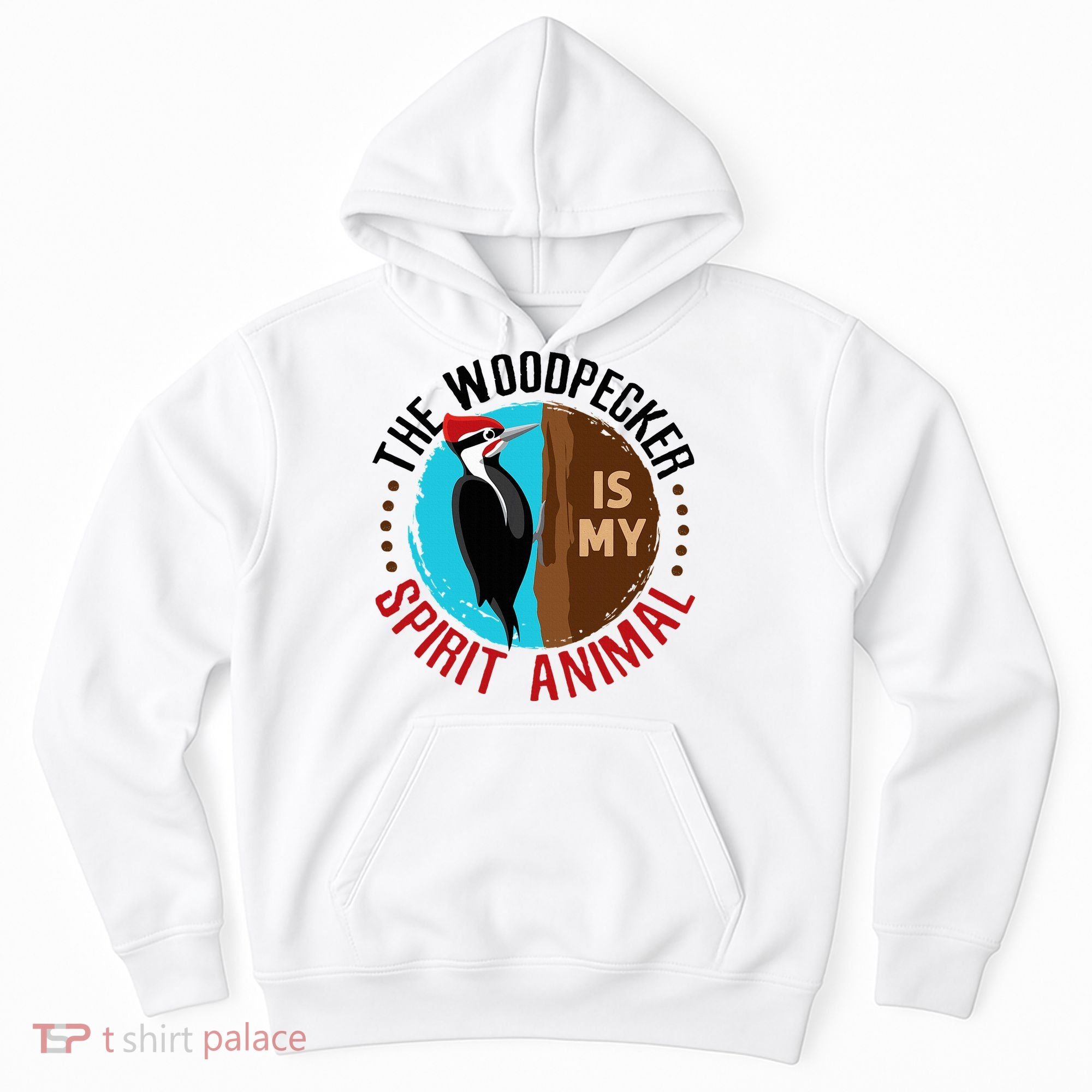 Woodpecker Is My Spirit Animal Bird Watcher Nerd Birder Hoodie
