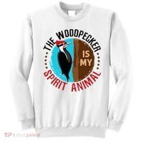 Woodpecker Is My Spirit Animal Bird Watcher Nerd Birder Sweatshirt thumb 0