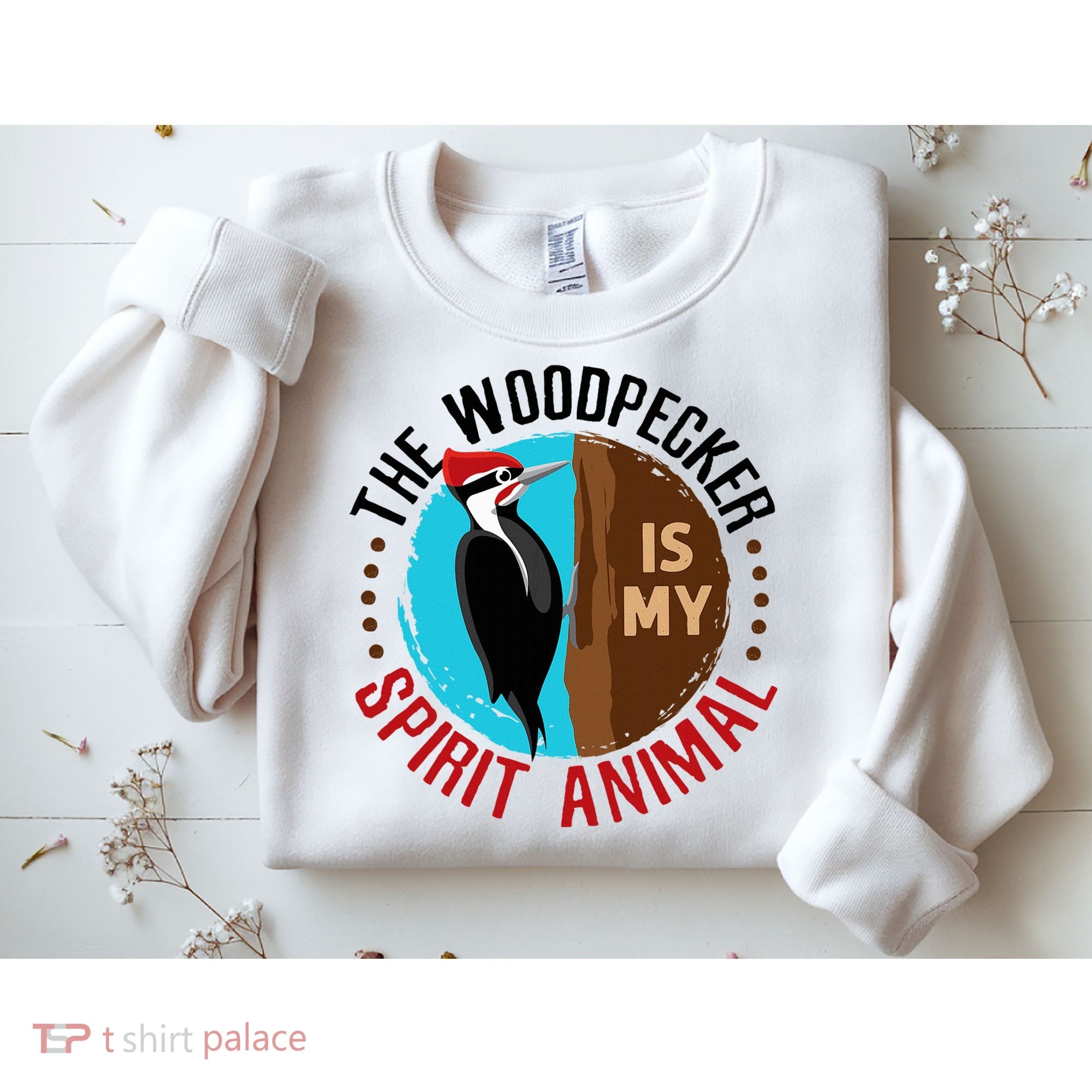 Woodpecker Is My Spirit Animal Bird Watcher Nerd Birder Sweatshirt