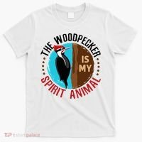 Woodpecker Is My Spirit Animal Bird Watcher Nerd Birder T-Shirt thumb 0