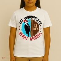 Woodpecker Is My Spirit Animal Bird Watcher Nerd Birder T-Shirt thumb 4