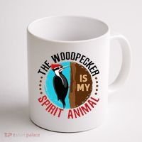Woodpecker Is My Spirit Animal Bird Watcher Nerd Birder Coffee Mug thumb 1