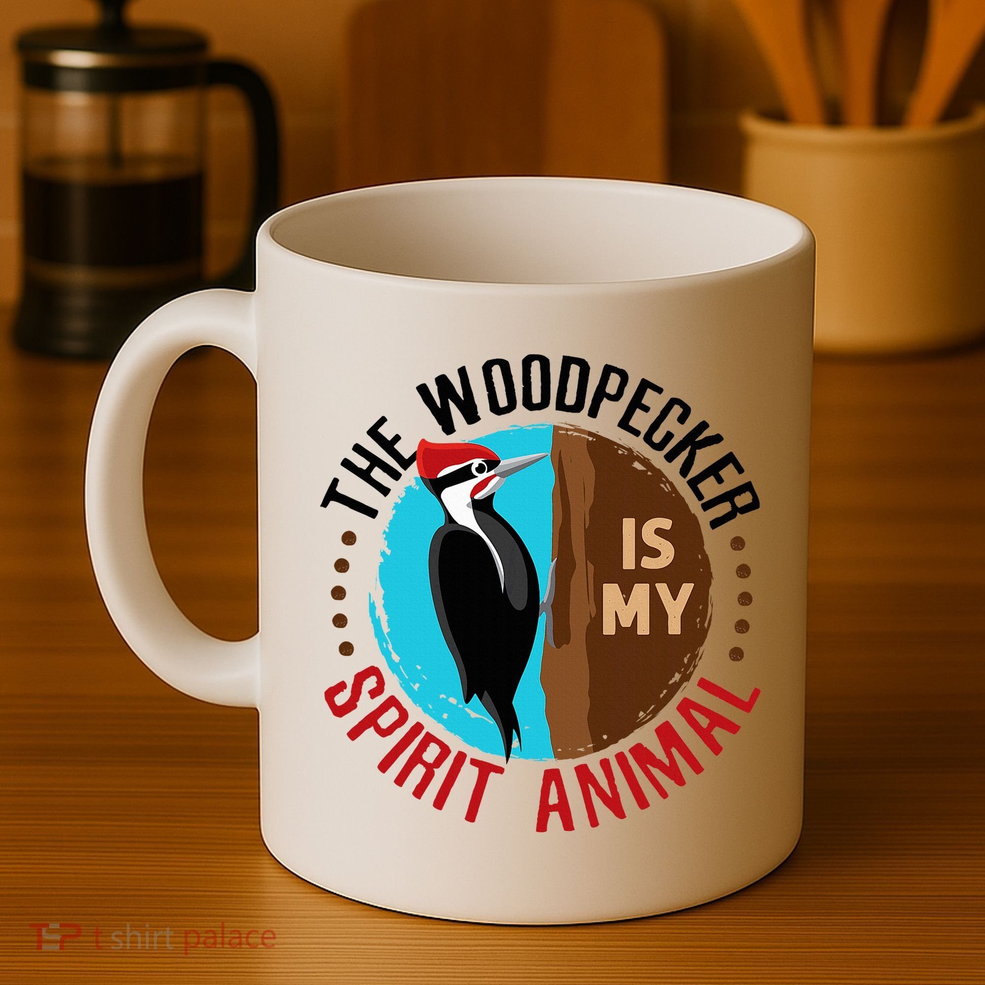 Woodpecker Is My Spirit Animal Bird Watcher Nerd Birder Coffee Mug