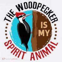 Woodpecker Is My Spirit Animal Bird Watcher Nerd Birder Polo thumb 3