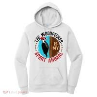 Woodpecker Is My Spirit Animal Bird Watcher Nerd Birder Women's Hoodie thumb 0