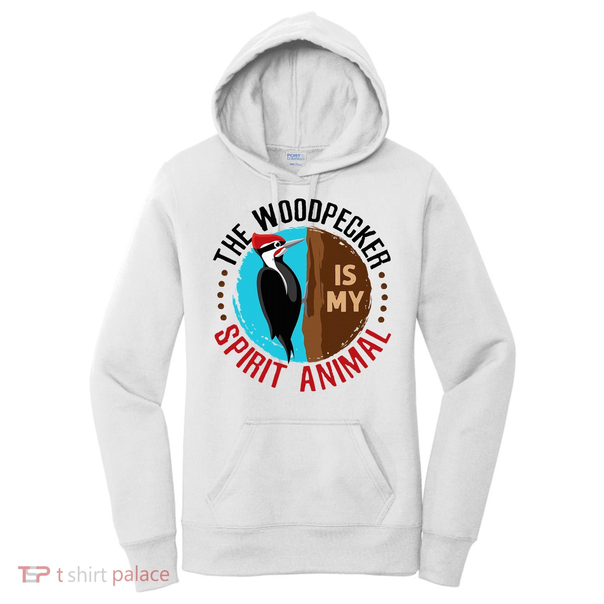 Woodpecker Is My Spirit Animal Bird Watcher Nerd Birder Women's Hoodie
