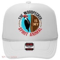 Woodpecker Is My Spirit Animal Bird Watcher Nerd Birder Hat thumb 0